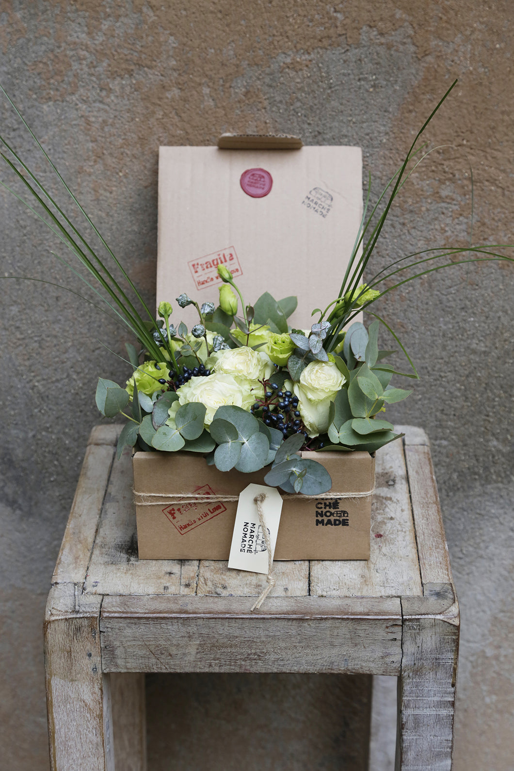 Flower Box L Bianco Classic